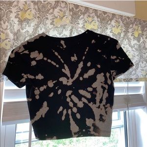 Bleach tie dye crop top!